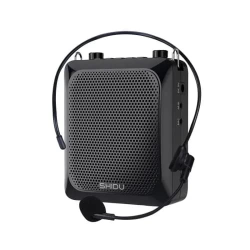 SHIDU S28 25W Voice Amplifier for Classroom & Coaches â Wired Mic, Echo, Bluetooth